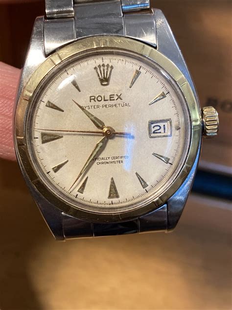 Rolex Datejust 36 ref. 6105 ‘Ovettone’ 18k Rose Gold from 1952